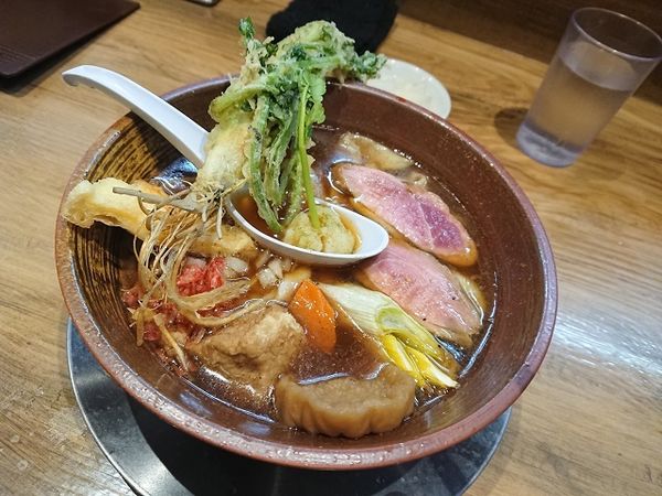 「限定 鴨出汁らうどん 7代目リマスター」@中華そば ひらこ屋 㐂ぼしの写真