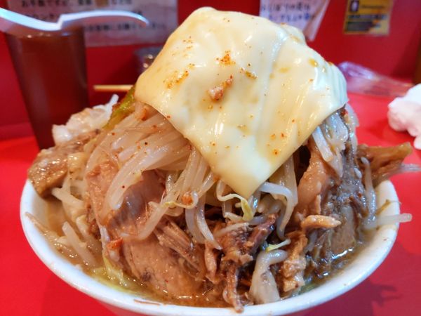 「小ラーメン 生卵 チーズ」@ラーメン 池田屋 京都店の写真