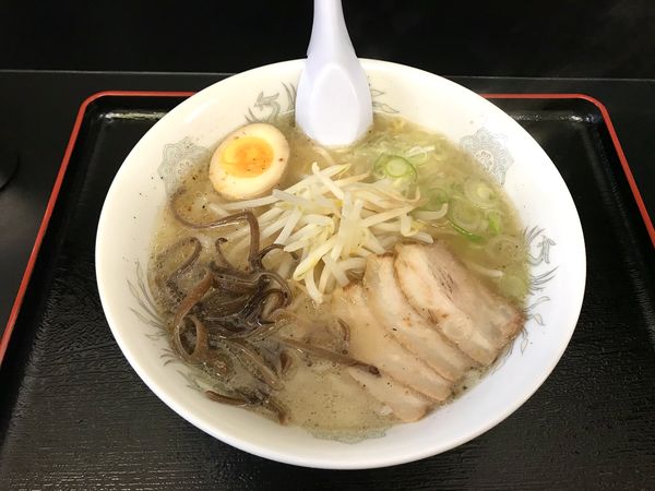 「あっさり豚骨スープ新麺」@釜匠新麺の写真