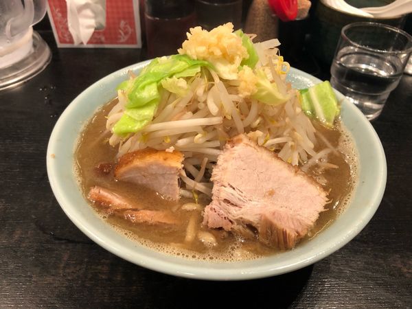 「煮干し大麺(ニンニク) 1000円」@らぁめん大山 アトレ川崎店の写真