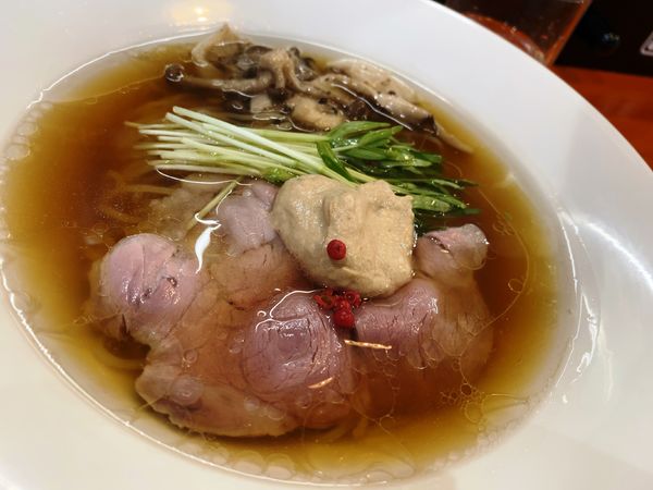 「ポルチーニ香る我飯醤油らーめん」@麺道 わがまんまの写真