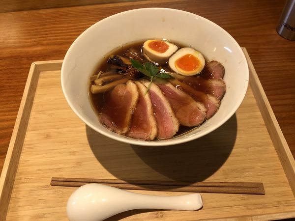 「熟成黒醤油プラス鴨マシ」@拉麺 ぶらいの写真