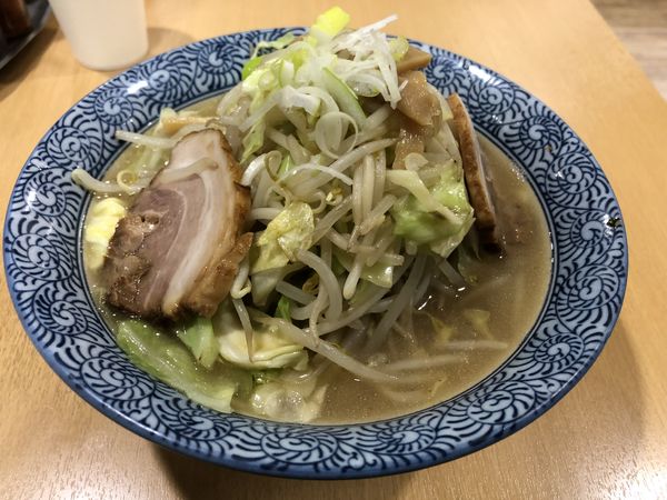 「野菜らー麺」@長州ラーメン 万龍軒 富士見店の写真