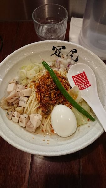 「濃厚辛和え麺」@らぁめん冠尾 恵比寿西店の写真