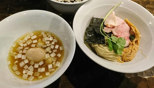 「【限定】特級塩つけそば」@特級鶏蕎麦 龍介の写真