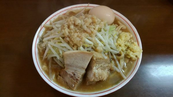 「ラーメン味玉しょうがアブラ」@自家製麺 まさきの写真