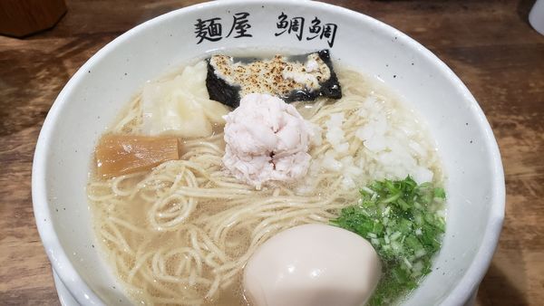 「真鯛白湯 塩 味付玉子」@麺屋 鯛鯛の写真