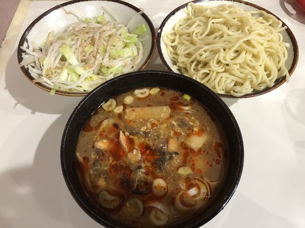「【限定】スーラーもりそば 900円 麺カタメ 野菜 120円」@所沢大勝軒の写真