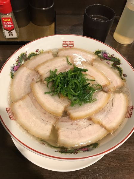 「肉そば(塩)大盛り」@自家製麺中華そば 番家の写真