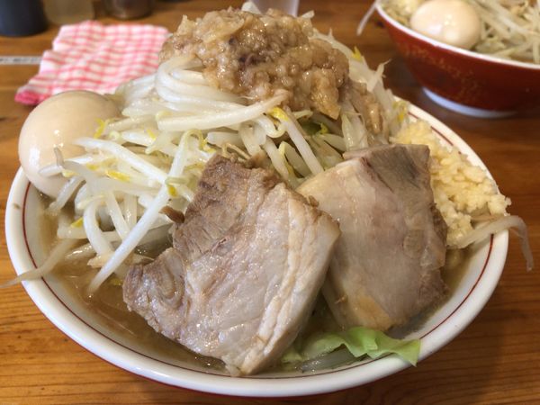 「らーめん +  味玉」@自家製麺 まさきの写真