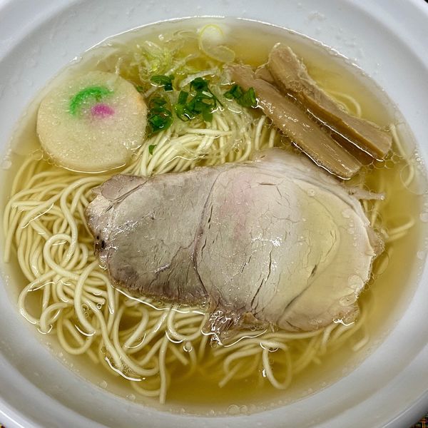 「魚だし朝ラーメン」@中華そば たま河の写真