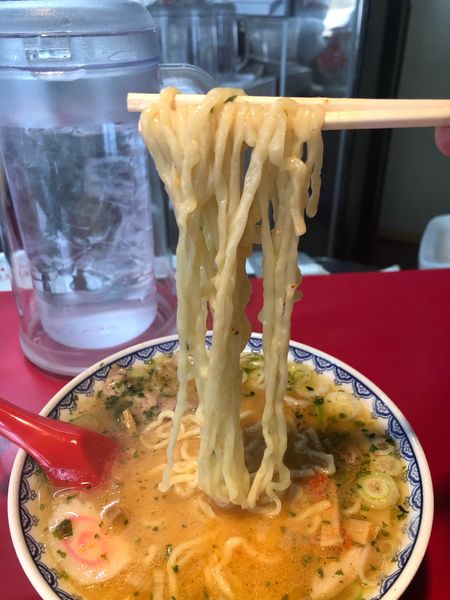 「赤湯からみそラーメン」@龍上海 米沢店の写真