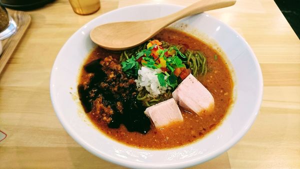 「チリトマラーメン(辛め)」@チリトマラーメン THANKの写真