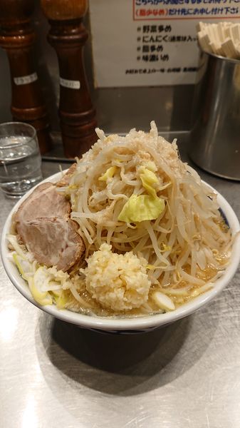 「味噌ラーメン中  ネギ  野菜  ニンニク  油」@らーめん大 大森店の写真