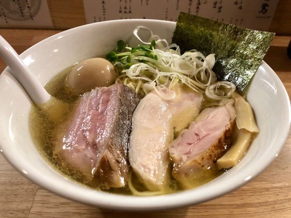 「香味そば　塩」@麺屋 白鷺 -shirasagi-の写真