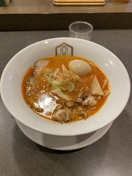 「麻辣海老味噌太麺」@えびそば えび助 TOKYOの写真
