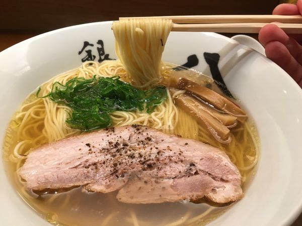 「中華そば＋ビール小瓶」@中華そば 銀座 八五の写真