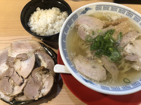 「会津山塩肉物語+むぎめし（1100+0円）」@麺処若武者 ASAKUSA 〜FUKUSHIMA NOODLE STYLE〜の写真