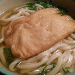 かけ 330円＋きつね 120円