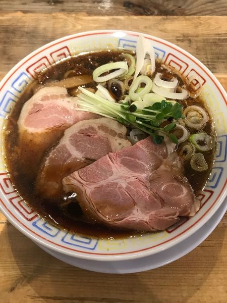 「サバ醤油そば＋半焼き飯セット」@サバ6製麺所 成城学園前店の写真