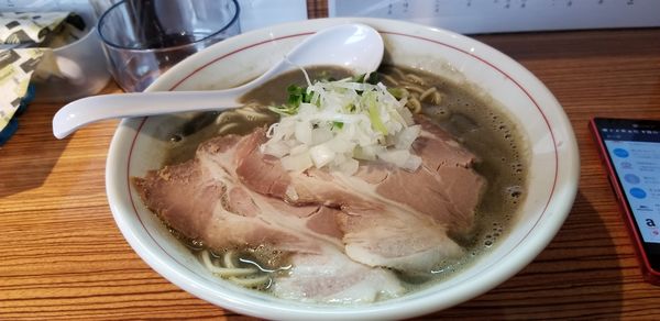 「濃厚煮干しそば+ランチ肉飯」@niboの写真