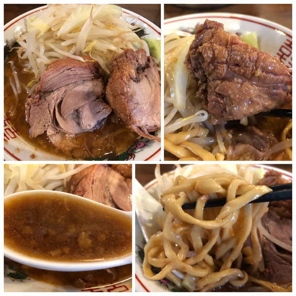 「ミニラーメン750円ラガービール350円お土産チャーシュー」@らーめん 豚島の写真