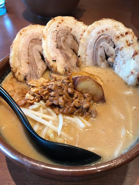 「チャーシュー味噌大盛り」@麺場 田所商店 宮前店の写真