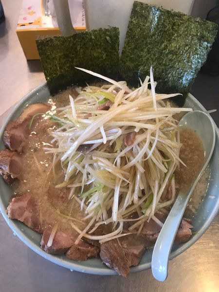 「コテコテネギチャーシュー大盛り(¥1,110＋¥200)」@ラーメンショップ 椿 玉造店の写真