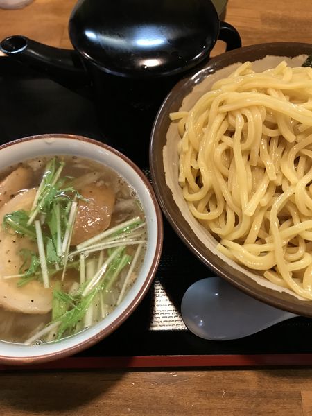 「塩つけめん、特盛」@めん屋 桔梗 沼袋店の写真