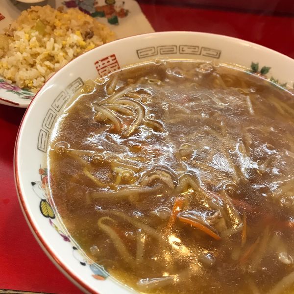 「モヤシトロミそば」@亀楽の写真