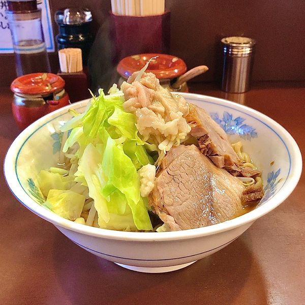 「らーめん800円‬ ‪callヤサイマシ背脂マシ‬(食券渡し時)」@らーめん陸の写真