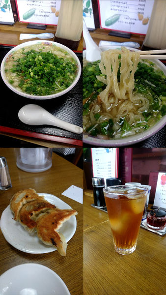 「『こってり正油+手造り餃子3個(￥850+330)』」@さのらーめん 唐沢亭の写真