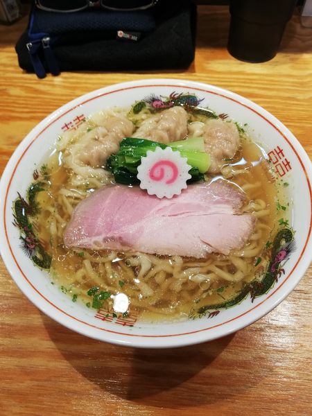 「山椒そば+肉ワンタン」@キング製麺の写真