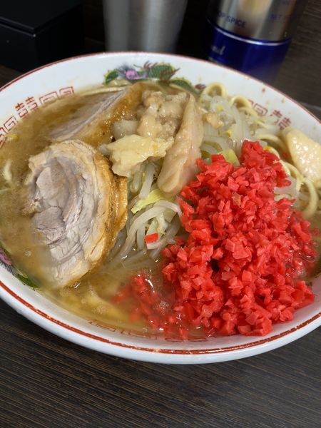 「小ラーメン 750円+紅生姜」@ラーメン二郎 川越店の写真
