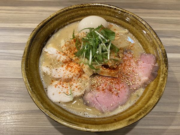 「冬限定　味噌ラーメン900＋全増460＋ガーリックフライ60」@鳥そば 真屋の写真