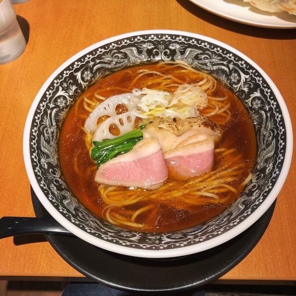 「鴨と地鶏の醤油そば（限定）」@麺肴 ひづきの写真