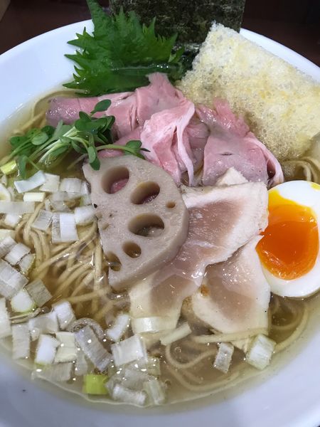 「中華そば(上)白醤油(990円)」@中華そば うお青の写真