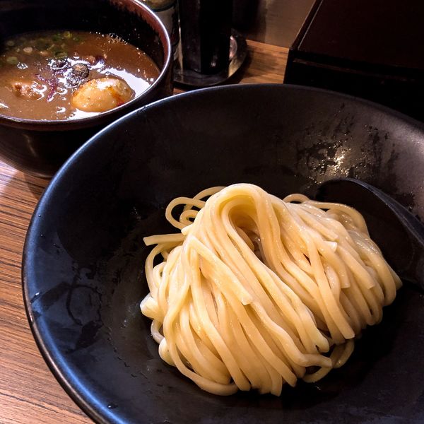 「吟醸つけ麺【味噌】220g+煮玉子」@吟醸らーめん 久保田 本店の写真