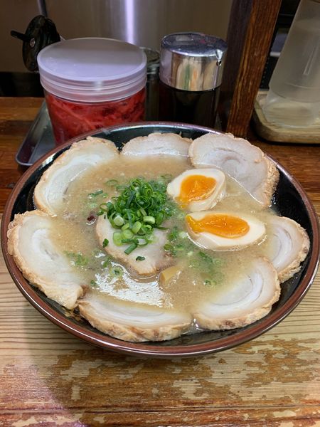 「チャー玉ラーメン」@博多とんこつラーメン わ蔵 歌舞伎町店の写真
