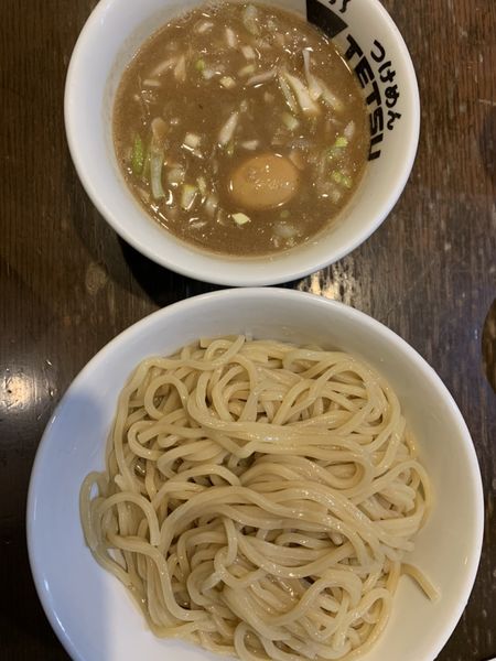 「味玉つけ麺」@つけめんTETSU 御徒町ラーメン横丁店の写真