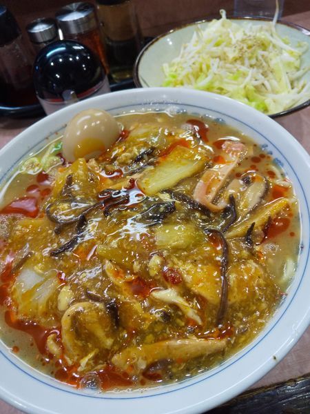 「【限定】スーラータンメン900円野菜120円(麺カタメ)」@所沢大勝軒の写真