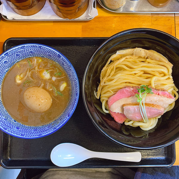 「鴨のせ濃厚魚介つけめん＋味玉」@麺屋 太陽の写真