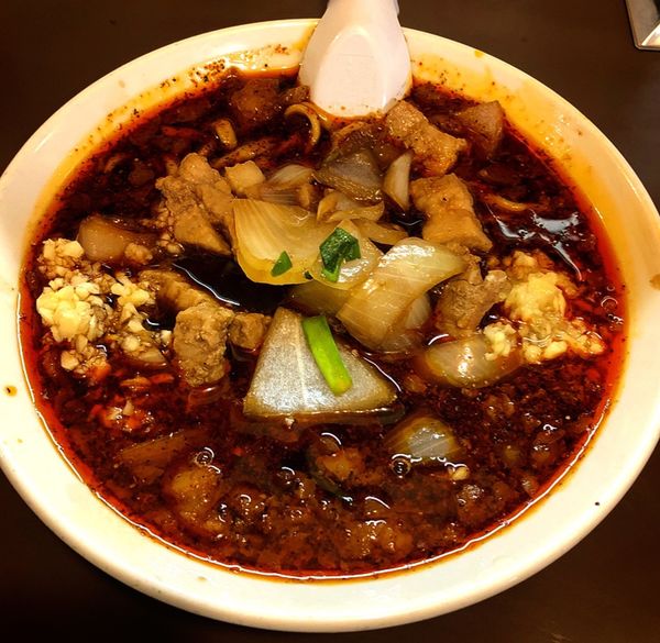 「辛いスタ満ソバ(ニンニク.ショウガ)」@元祖スタミナ満点らーめん すず鬼の写真