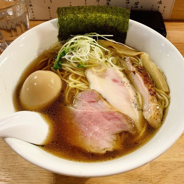 「特製香味そば醤油」@麺屋 白鷺 -shirasagi-の写真