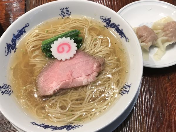 「山椒そば+肉ワンタン2」@中華蕎麦にし乃の写真