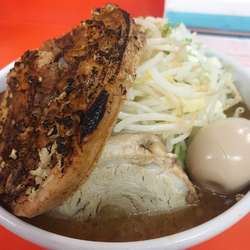 味噌ラーメン(小)/テキサスステーキ(大)/味玉/野菜ちょい増し