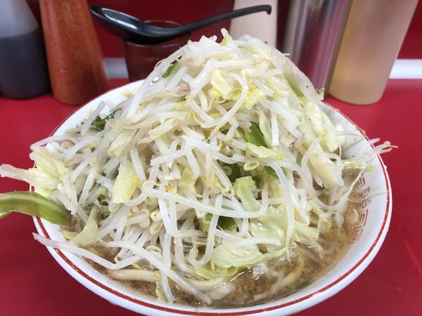 「小ラーメンヤサイニンニク」@ラーメン二郎 湘南藤沢店の写真