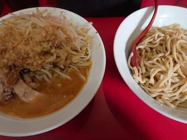 「小つけ麺 ヤサイアブラちょい増し」@立川マシマシ 足利総本店の写真