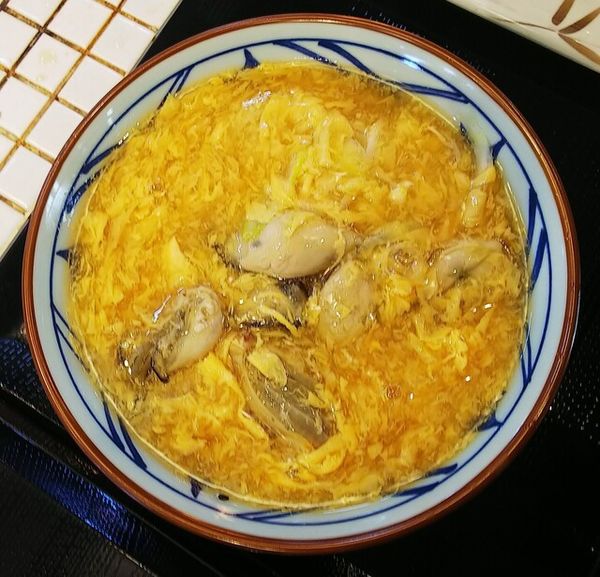 「牡蠣づくし玉子あんかけ690円」@丸亀製麺 山形店の写真