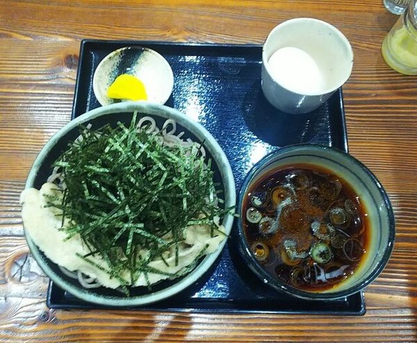 「辛つけそば冷950円」@そば処 春馬の写真